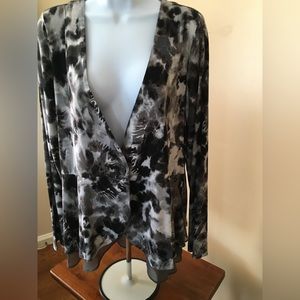 Logo rayon 230 peplum cardigan